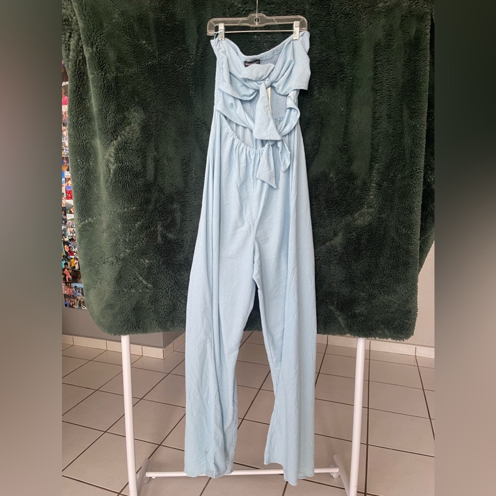 Blue jumpsuit